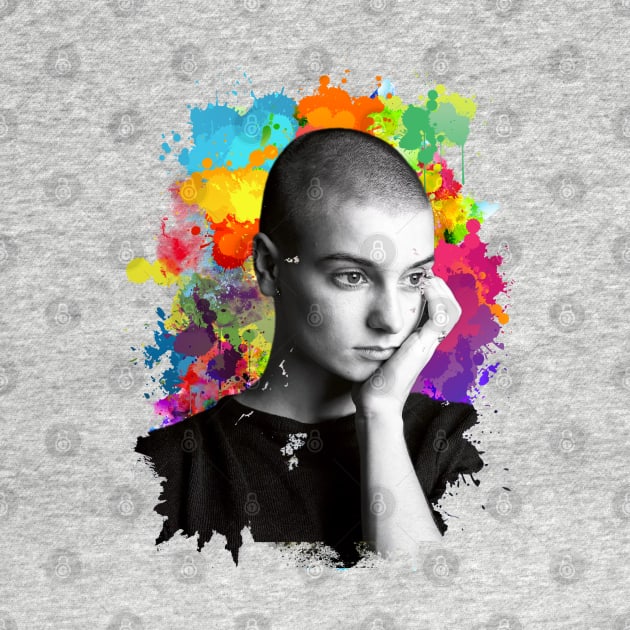 Sinéad O'Connor - Splash Color Fun Design by sgregory project